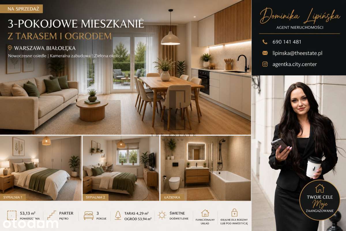 3 pokoje | Taras i ogród | Nowa inwestycja