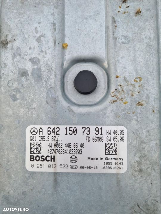 Calculator motor( ECU) mercedes 3.0 cdi v6 s320 cdi w221 ml w164 - 1
