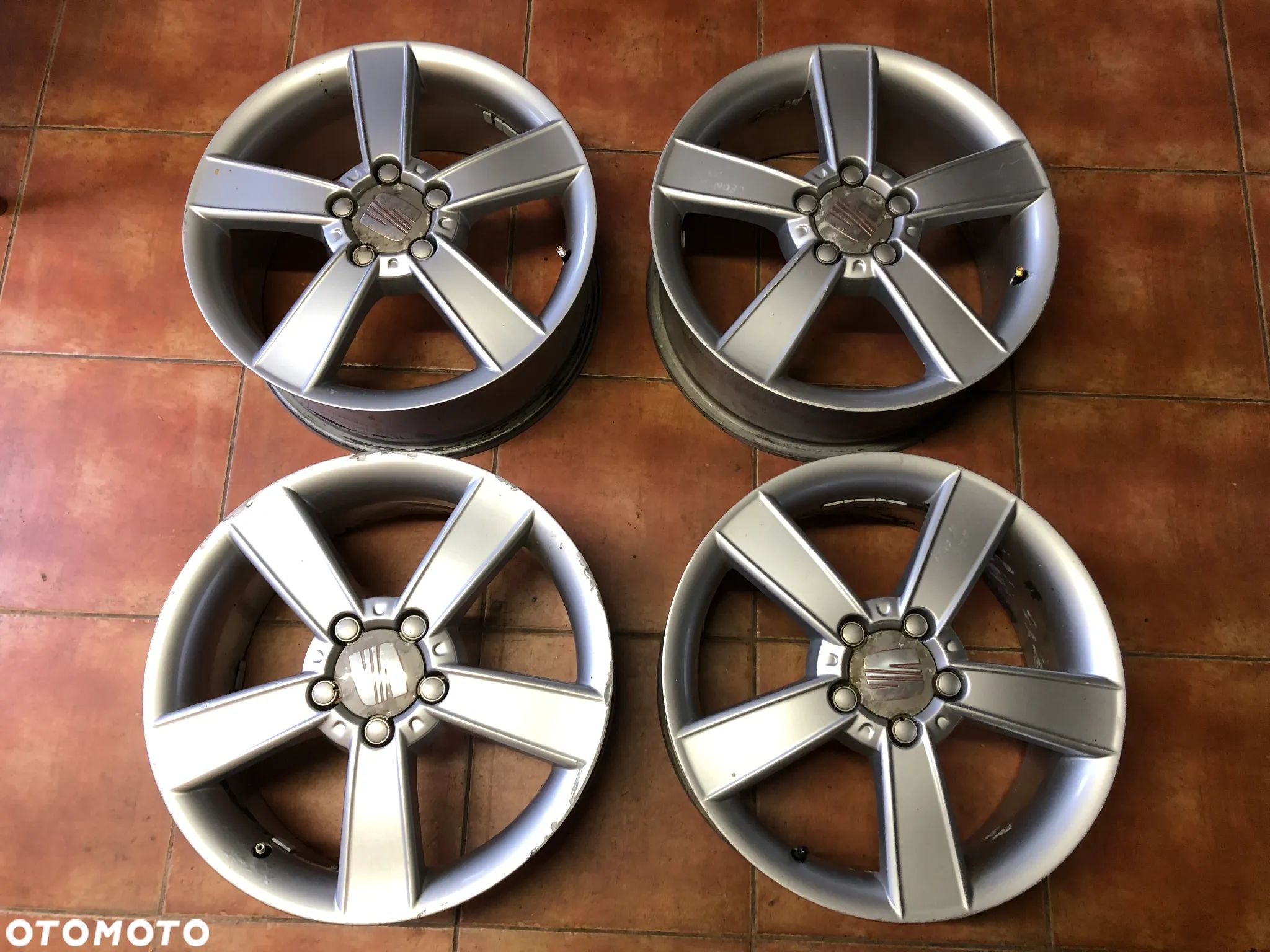Felgi Aluminiowe Alufelgi 17''5x112 7J ET:54 57,1 MM Seat Leon II Altea 1P0601025C - Gwarancja Wysyłka Montaż - 1