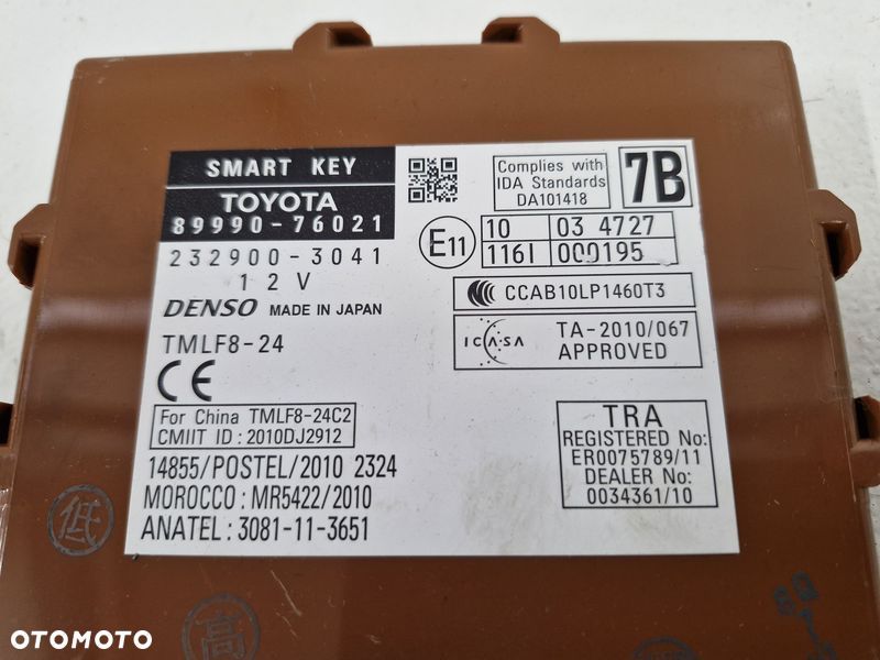 LEXUS CT200 H MODUŁ STEROWNIK SMART KEY 89990-76021 - 2