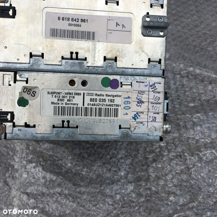 NAWIGACJA NAVIGATION PLUS AUDI A4 B6 8E0035193 KOD - 6