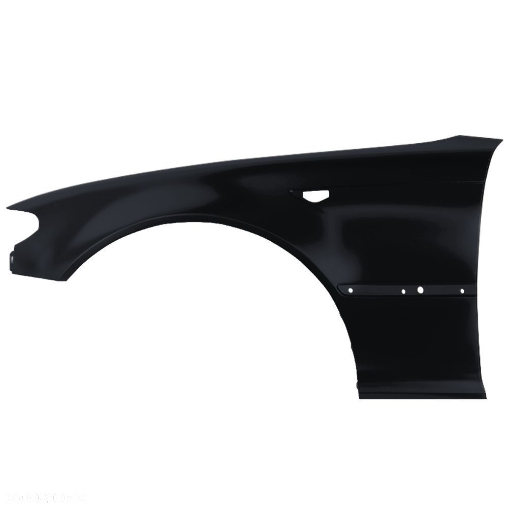 BLU Błotnik BMW 3 E46 Coupe Cabrio Lci Lift 416 Lewy Czarny 2003-2006 przód CarbonBlack - 2