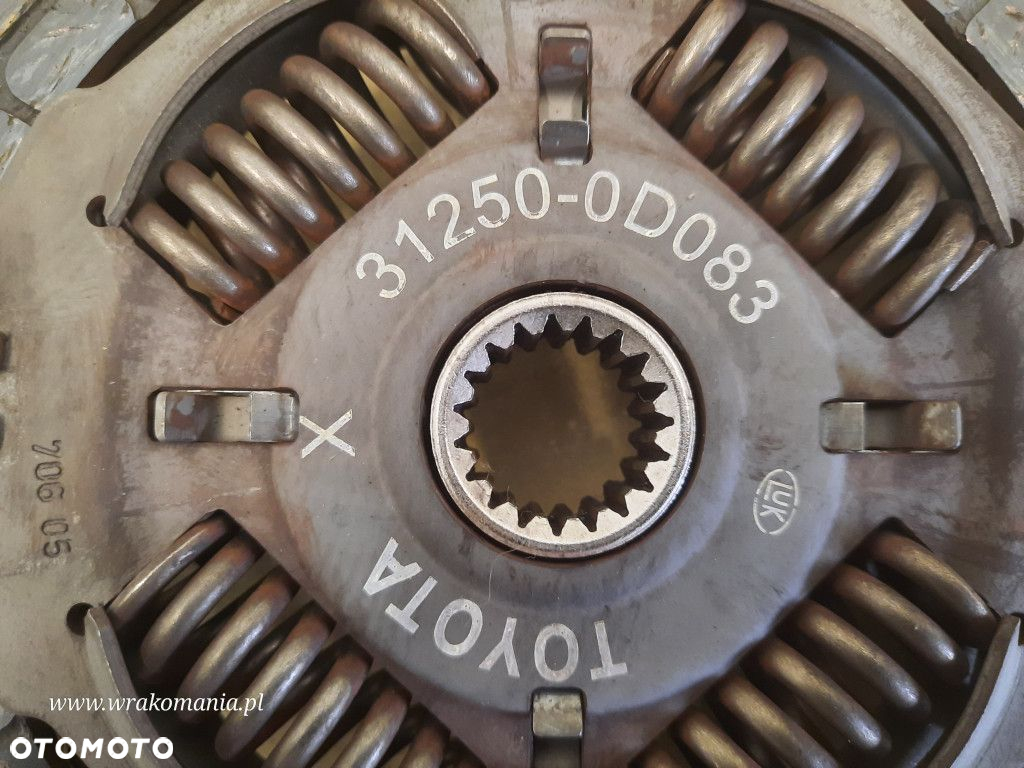 TOYOTA YARIS II 1.0 05-09 SPRZĘGŁO KOMPLETNE 31250-0D083 1KR-FE - 8
