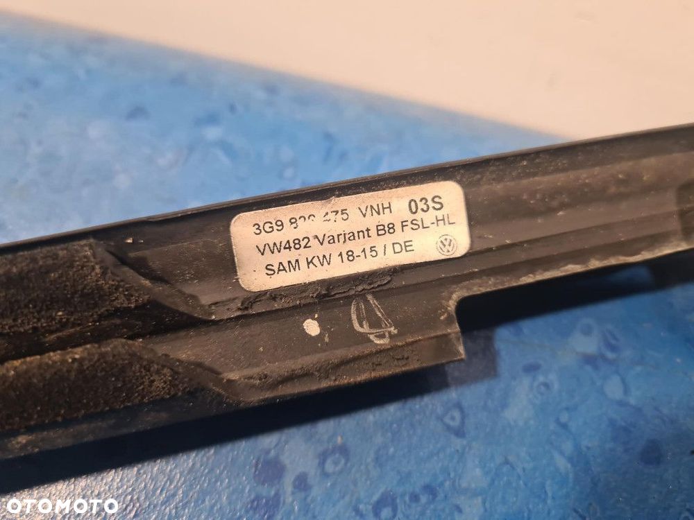 VOLKSWAGEN PASSAT B8 KOMBI LISTWA OZDOBNA DRZWI LEWY TYŁ 3G9839475 LI7F - 9