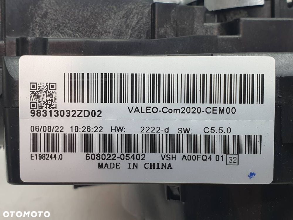 PRZEŁĄCZNIK ZESPOLONY TAŚMA MANETKI CITROEN C5 X 98313032ZD - 7