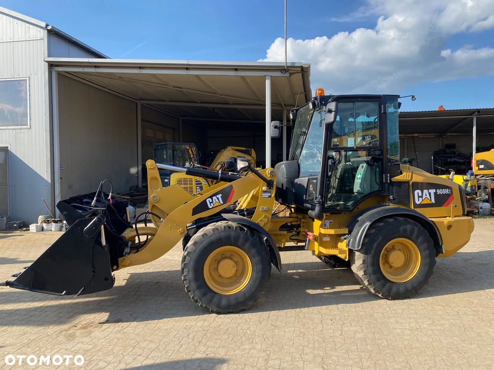 Caterpillar CAT 908H2, 2014 ROK, 6000 MTH, ŁYŻKA OTWIERANA + WIDŁY, z NIEMIEC, - 8