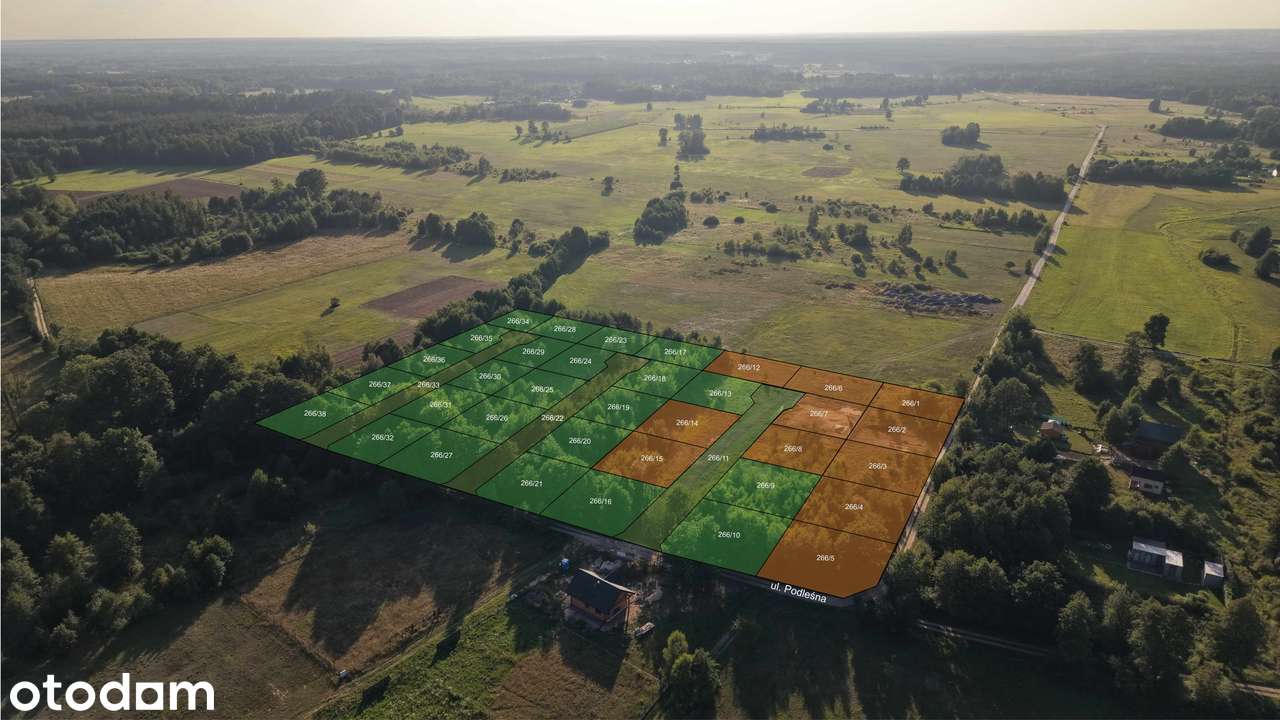 Działka letniskowa MPZP blisko lasu 48 km od Warszawy