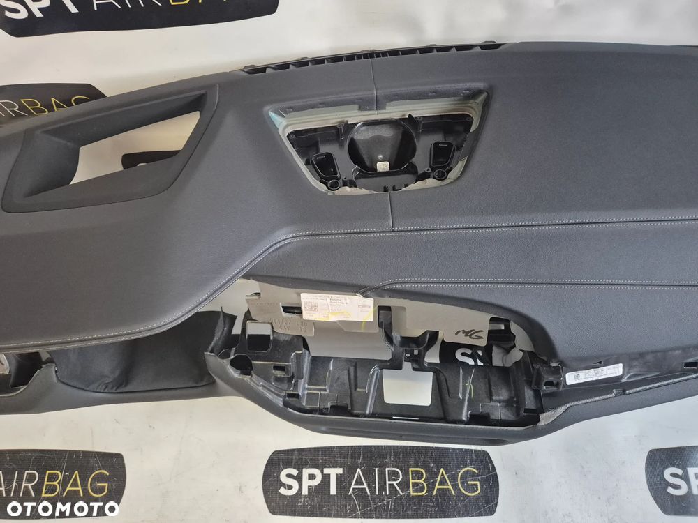 BMW X5 G05 X7 G07 PRZED LIFT DESKA ROZDZIELCZA SKÓRA SZARA NITKA KONSOLA KOKPIT PULPIT PODUSZKI AIRBAG AIR BAG PASY KIT SET - 7