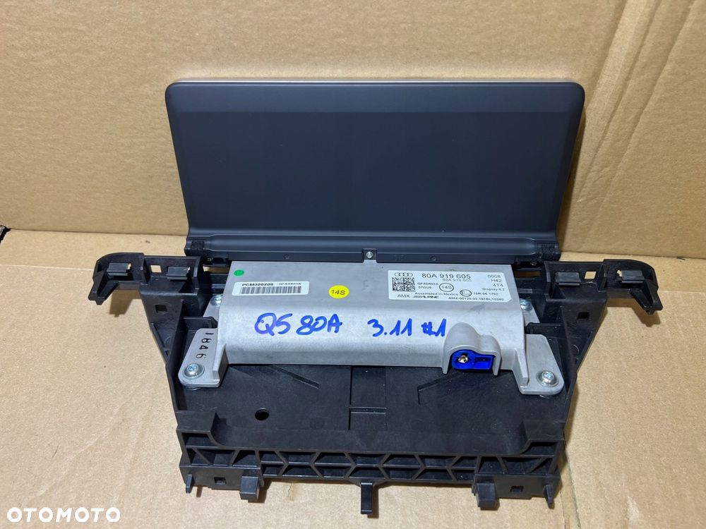 audi q5 80a wyświetlacz ekran panel lcd nawigacja alpine 80a919605 - 5