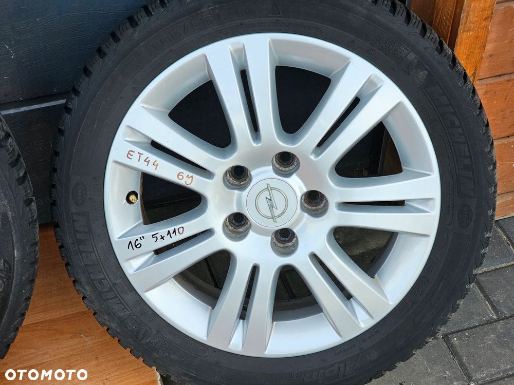 KOŁA FELGI ALUMINIOWE OPONY ZIMOWE OPEL VECTRA ASTRA ZAFIRA SIGNUM MERIVA 16 cali 5x110 ET44 185/55/16 - 4