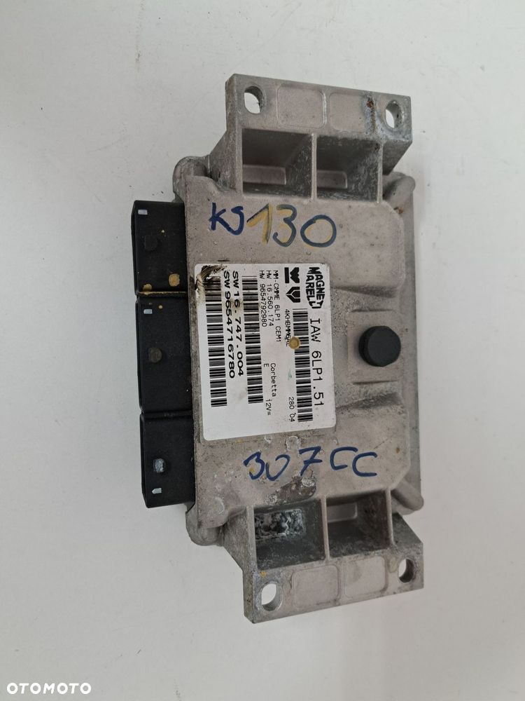 PEUGEOT 307 CC 9654716780  KOMPUTER  STEROWNIK  SILNIKA - 1