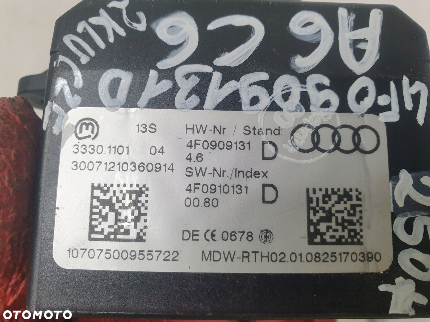 STACYJKA Z KLUCZYKIEM AUDI A6 C6 4F0909131 - 3