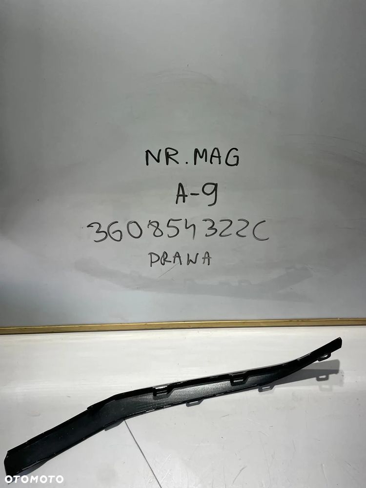 LISTWA ZDERZAKA PRAWA PRZÓD VW PASSAT B8 R-LINE 3G0854322C - 2