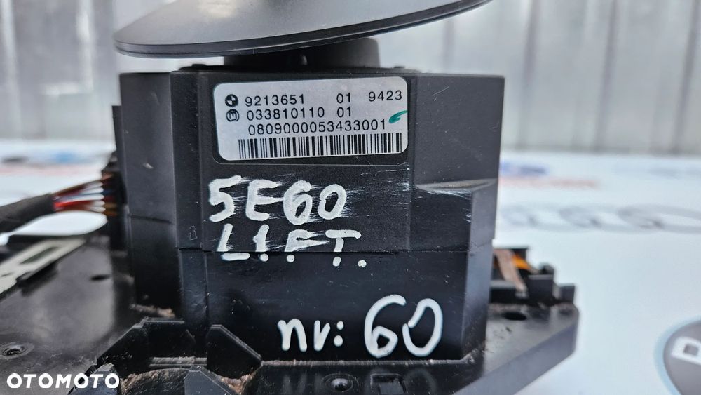 BMW 5 E60 E61 LCI Przełącznik zmiany biegów Wybierak Lewarek zmiany biegów 9213651 - 4