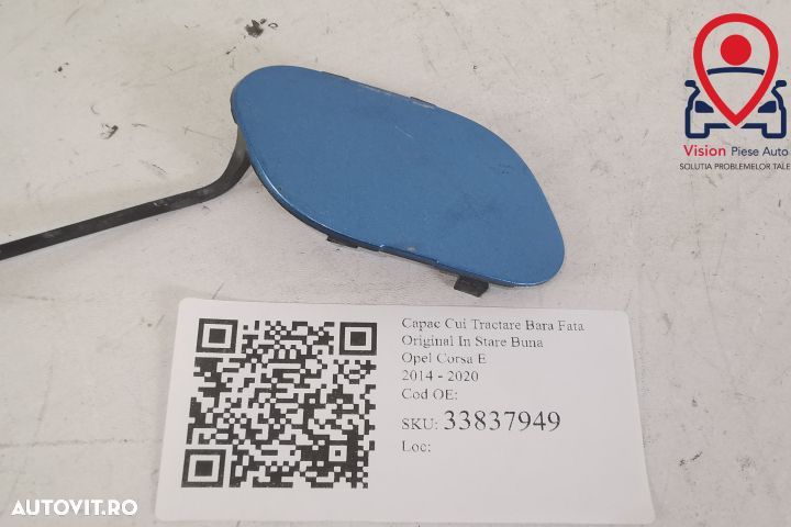 Capac Cui Tractare Bara Fata Original In Stare Buna  Opel  Corsa  E 20 - 1
