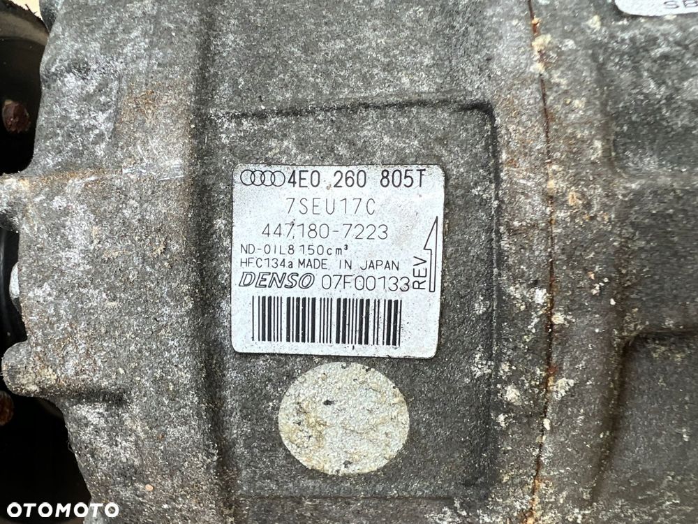 sprężarka kompresor klimatyzacji audi a8 d3 w12 6.0 bht 4e0260805t - 2
