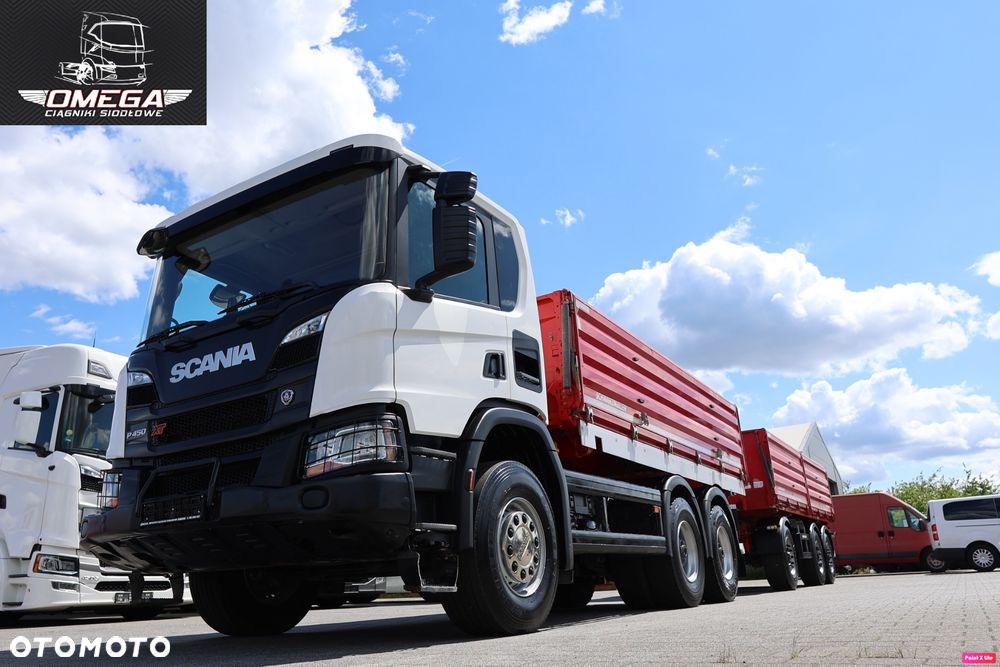 Scania P 450 XT / 6X4 /  WYWROTKA + PRZYCZEPA / ZESTAW / - 14