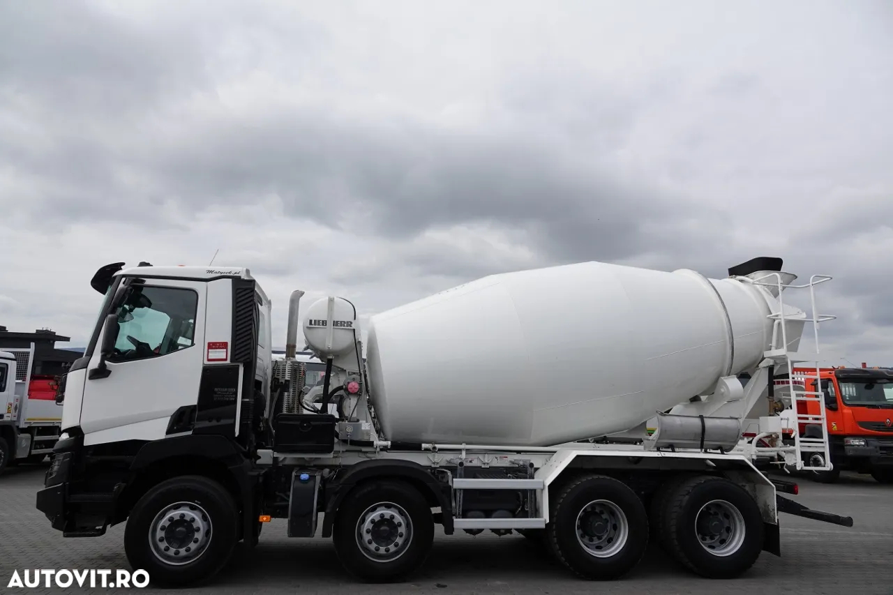 Renault C 380 / 8X4 / BETONER / BETON CONVERTER / LIEBHERR 9 M3 / EURO 6 / 2016 - 10