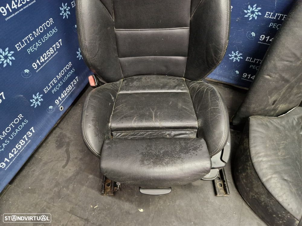 Jogo de bancos usados BMW SERIE 3 E46 SEDAN PACK M PELE PRETOS - 7