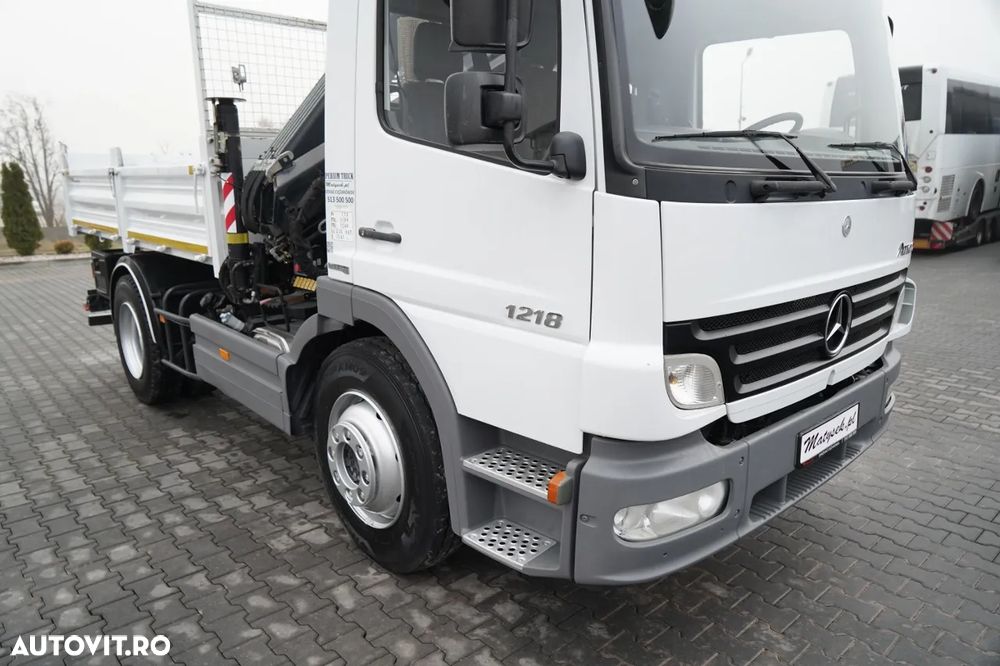 Mercedes-Benz ATEGO 1218 / 4x2 / BASCULATOR + HDS HIAB 0088 BS-3 / PILOT / MANUAL - 10