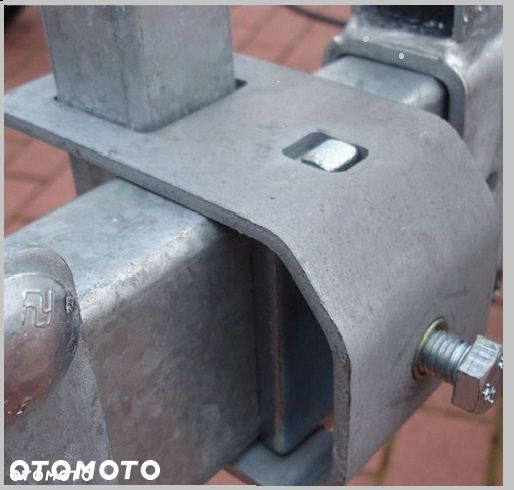 Obejma do mocowania rolki 80x40 profil 40x40 przyczepy podłodziowe - 3