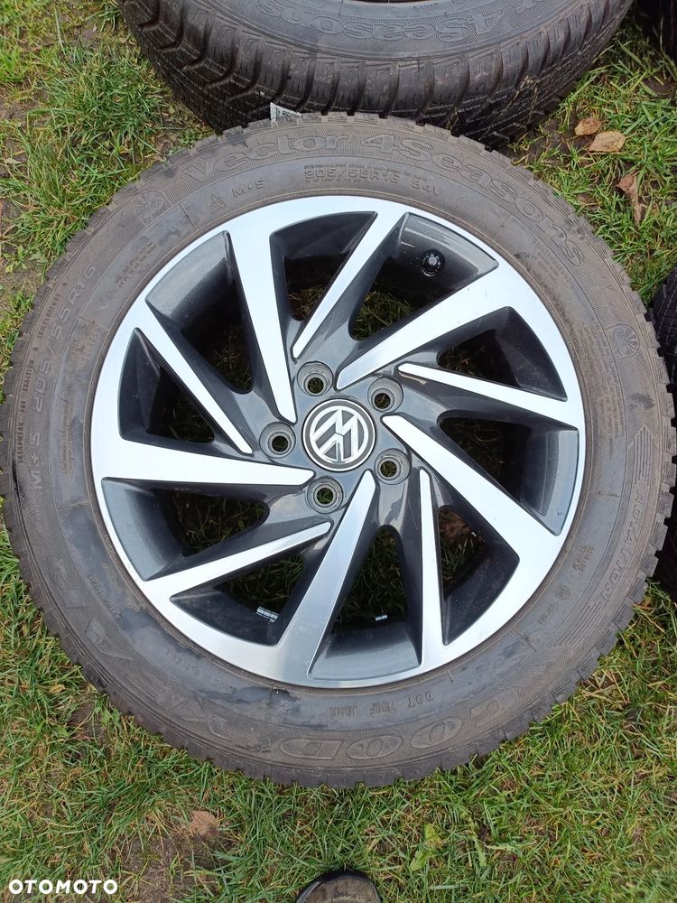 ALUFELGI KOŁA ALUMINIOWE WIELOSEZONOWE 5x112  GOLF VII RLINE 205 55 r16 passat audi seat - 2