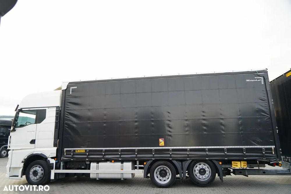 MAN TGX 26.480 / COMBINAȚIE TANDEM 120 M3 / TRAVERSE / MEGA / 6X2 / I-PARK COOL / PUNȚĂ RIDICATĂ / CĂPTUȘEALĂ CĂRUȚ / + REMORCĂ WIELTON / PUNȚI SAF - 10