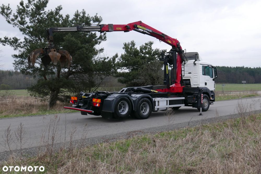 MAN MAN TGS 28.440 6X2 TGA + PALFINGER EPSILON PALIFT HAKOWIEC Z HDS Z DŹWIGIEM DO ZŁOMU KONTENERÓW ODPADÓW - 11