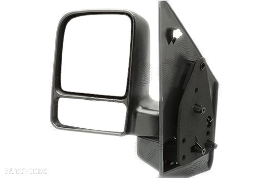 Oglinda exterioara Ford Transit/Tourneo Connect (C170), 05.03-2009.2006, Ford Transit/Tourneo Connect (C170), 09.2006-06.2009, stanga/dreapta, culoare sticla crom, sticla convexa, cu carcasa neagra, ajusta - 1