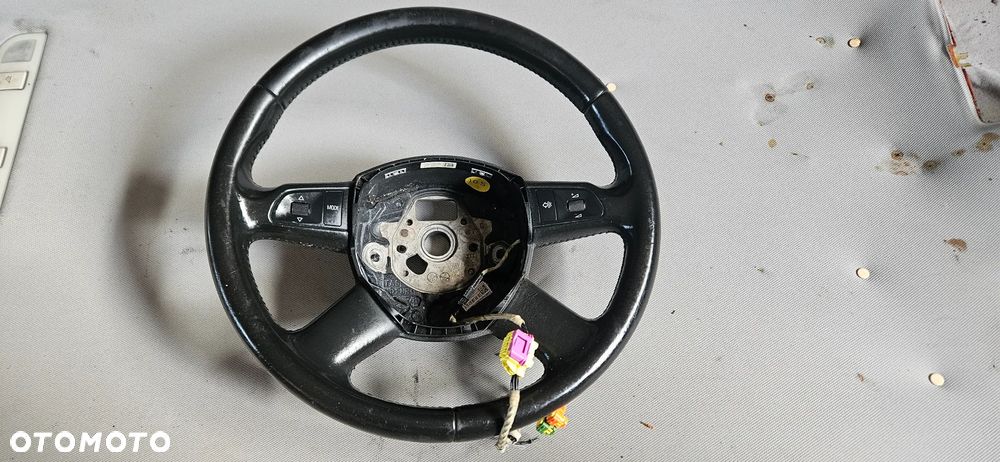 Kierownica skórzana skóra multifunkcja Audi A6 C6 2,0 TDI 2006r 4F0419091AH - 1
