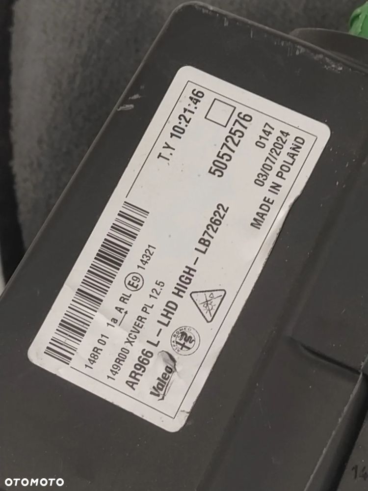 ALFA ROMEO JUNIOR MILANO LAMPA LAMPY REFLEKTOR REFLEKTORY PRZÓD LEWA PRAWA HIGH LED PRZETWORNICE ŚRODEK SZCZOTKOWANA SATYNA NAPIS KOMPLETNE NOWE ORYGINAŁ - 28