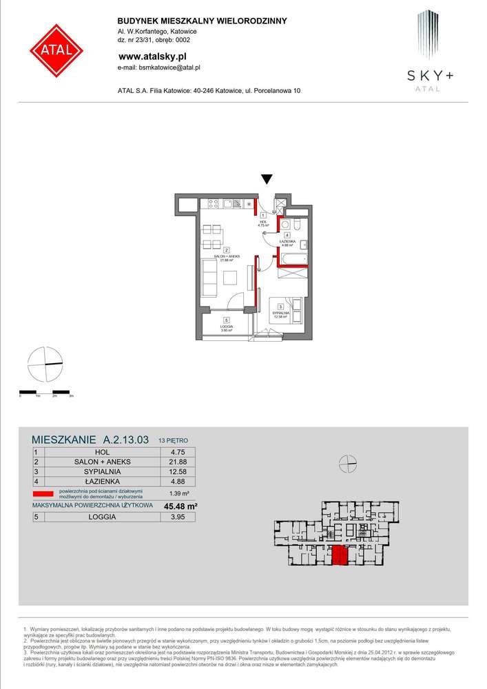 2-pokojowe mieszkanie 45m2 + loggia Bez Prowizji - Pełny obrazek: 2/24