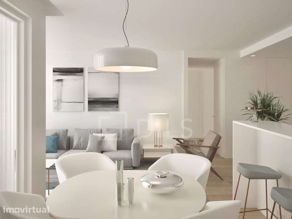 Apartamento T1 com varanda em novo empreendimento em Matosinhos - Grande imagem: 3/78