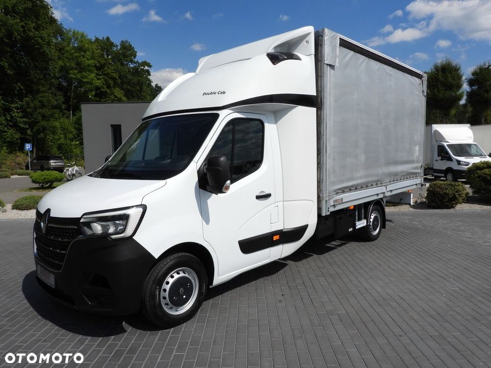 Renault MASTER PLANDEKA 8 PALET WEBASTO TEMPOMAT LEDY PNEUMATYKA KLIMATYZACJA  165KM - 19