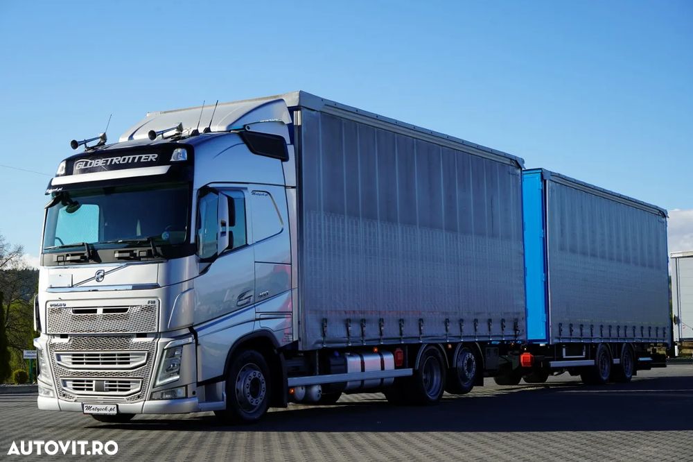 Volvo FH 460 / TRAVEL TANDEM / 120 M3 / AER CONDIȚIONAT PARCARE / AXĂ RIDICATĂ ȘI DE DIRECȚIE / PODEA REZISTENTĂ / + REMORCĂ FRUEHAUF 8,10 M / SAF / - 4