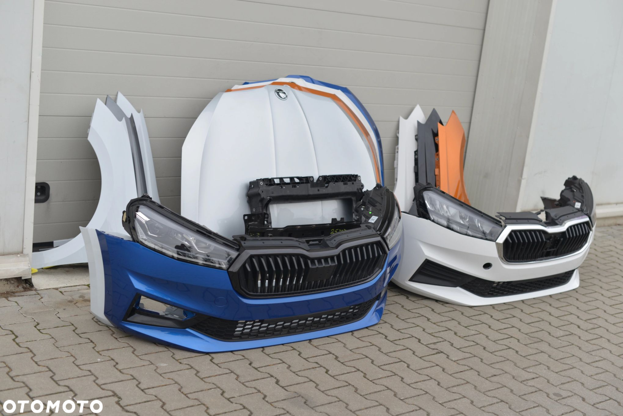 MASKA ZDERZAK BŁOTNIK PAS BELKA GRILL LAMPA LED SKODA FABIA 4 IV 6VA 2021- - 2