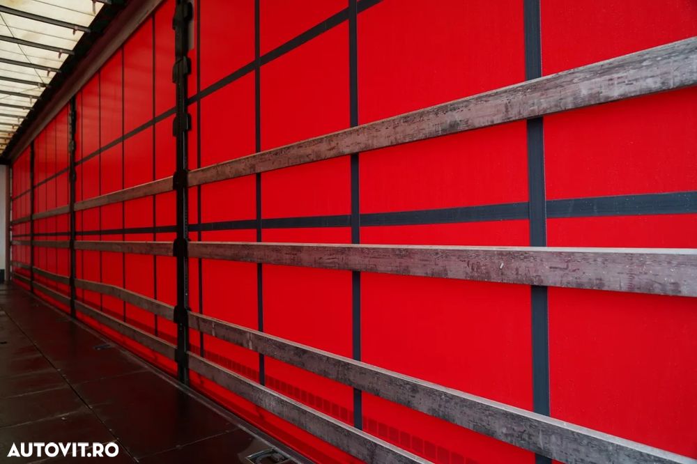 Wielton / CORTINĂ STANDARD / REMORCA DIN OȚEL - 9 M / AXĂ CULISANTĂ / SAF / ACOPERIȘ CULISANT / - 16