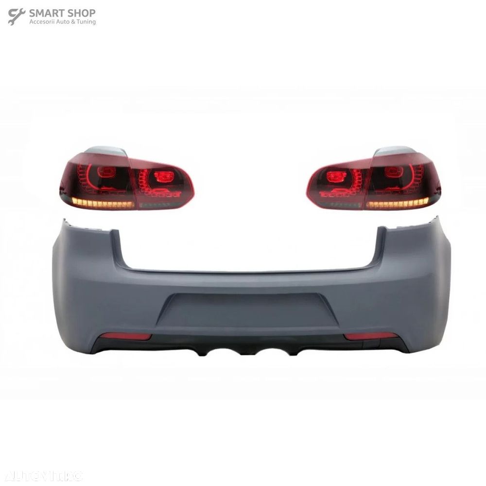 Bara Spate si Stopuri Full LED Rosu Fumuriu VW Golf 6 VI (2008-2013) R - 1