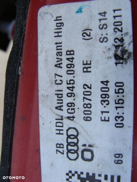 AUDI A6 C7 KOMBI LAMPA PRAWA TYŁ TYLNA LED 4G9945094B - 3