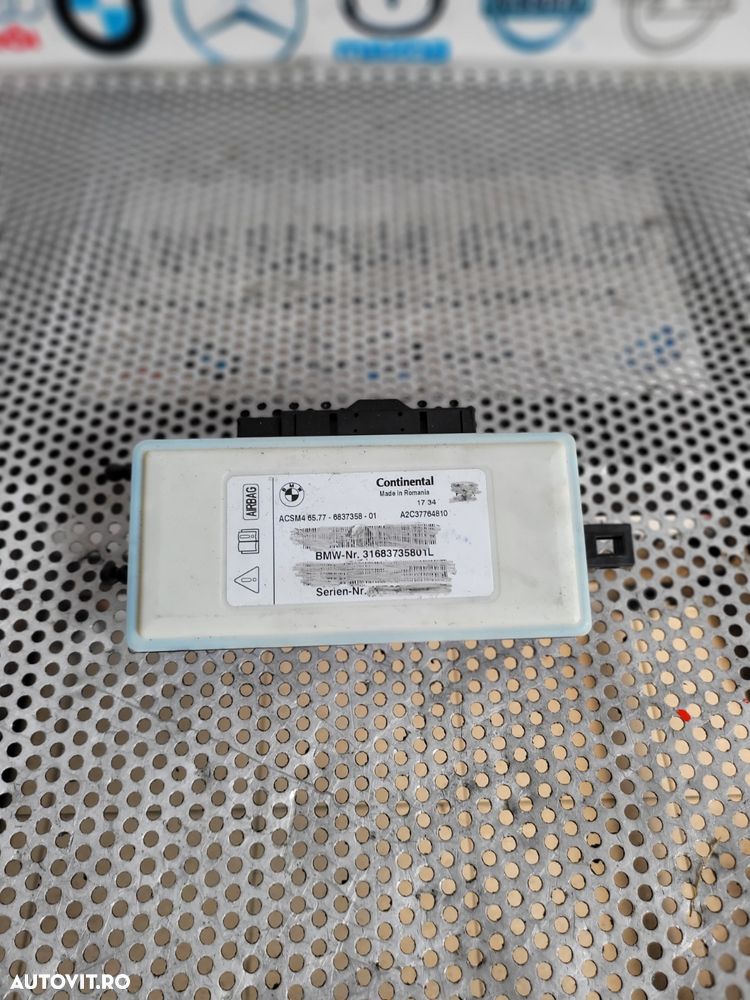 Modul Calculator Airbag Bmw X3 X4 F25 F26 F01 F10 F06 F11 F12 F13 Cod 6837358 Dezmembrez Bmw X4 F26 2.0 D Motor B47 Xdrive 4x4 Volan Stanga Bi-Xenon - 1