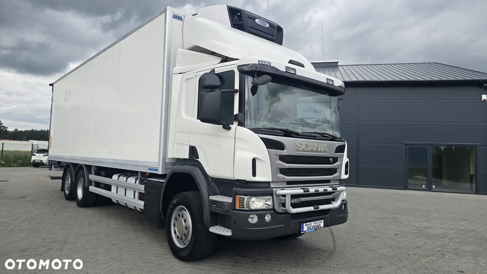 Scania P450 6x2 chłodnia Carrier 1250 8,6m długa full air pełen serwis ASO super stan! godna uwagi! - 8