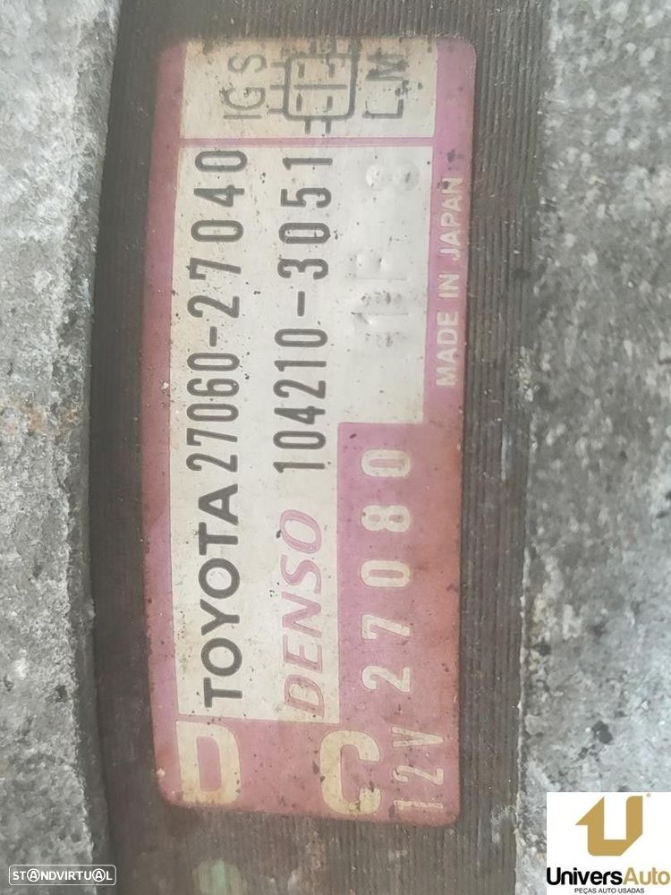 ALTERNADOR TOYOTA RAV 4 II 2005 -2706027040 - 4