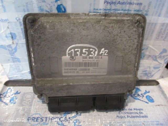 Centralina 03E906033A 5WP4012005 SKODA FABIA 1 COMBI 6Y FASE 1 2003 1.2I 65CV 5P CINZA SIEMENS - 1