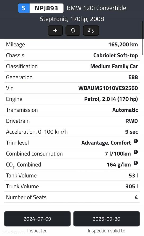AUTOMATYCZNA SKRZYNIA BIEGÓW BMW E81 E82 E87 2.0 i _ automat 7572455 6HP- - 3