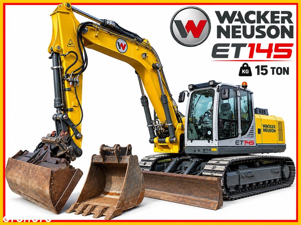 Wacker Neuson ET145 koparka Gąsienicowa 15ton WACKER NEUSON KLIMA pompaPaliwa jak CAT 313 Volvo EC 140 Komatsu PC 138 Hitachi ZX 135 dodatkowe linie hydrauliczne 2 x org ŁYŻKI