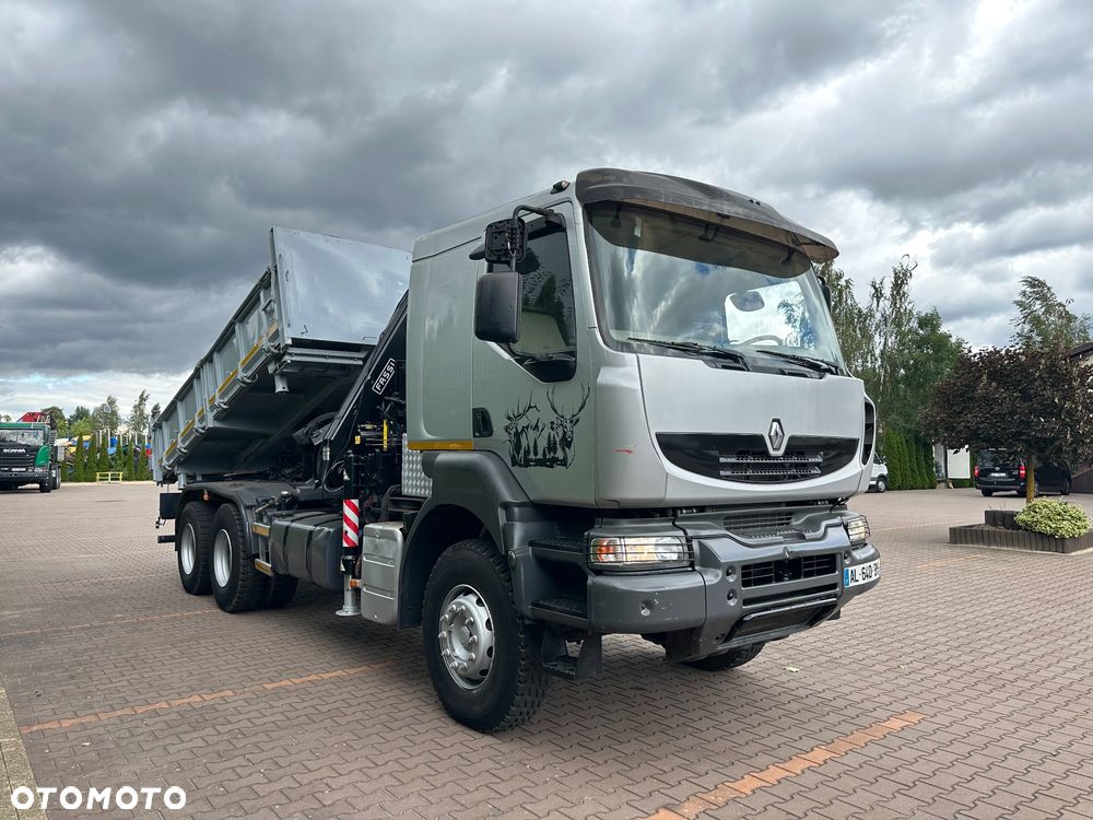 Renault Kerax 6x4 fassi f190 hydroburta wywrotka hds - 12