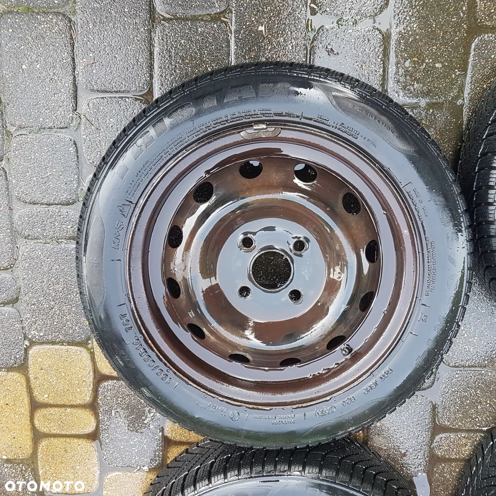 Koła felgi felga koło opony zimowe 155/65/14 4×100  5.5J piasta 54.1mm pasuja do Hyundai i10 i20 Accent Getz Kia Rio Picanto Toyota Yaris Suzuki Baleno Mazda Demio 323 - 8