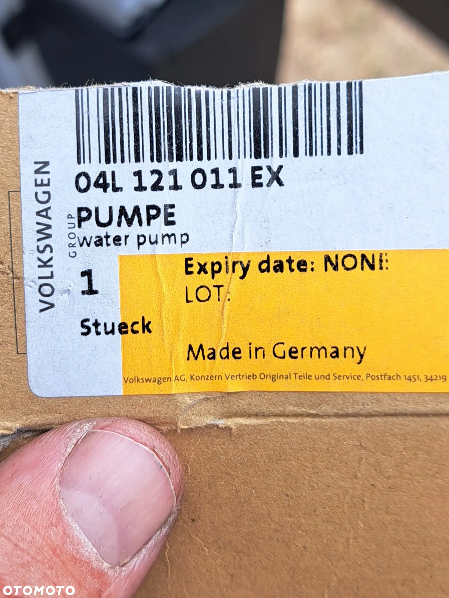 Pompa wody Audi VW Seat Skoda 1.6 2.0 TDI 04L121011EX - 8