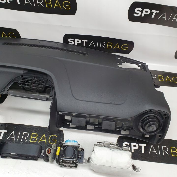 CITROEN C1 DESKA ROZDZIELCZA KONSOLA KOKPIT PULPIT PODUSZKI AIRBAG AIR BAG PASY KIT SET - 3