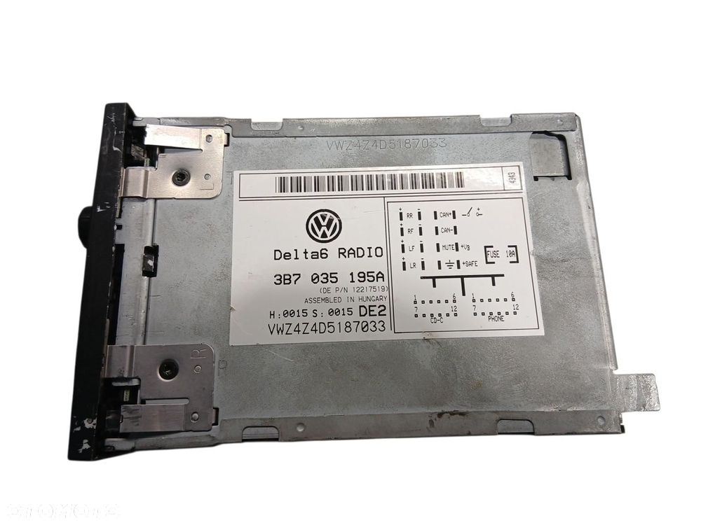 RADIO CD VW PASSAT B5 LIFT 3B7035195A PASSAT B5 - 3